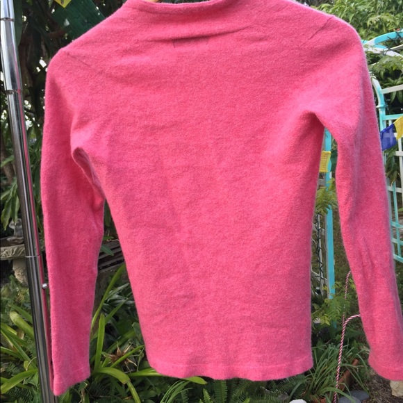 Mendocino Pink Cashmere Silk Blend Cardigan - Picture 3 of 3